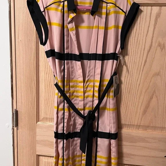 Jason Wu for Target NWT Sleeveless Collared Pleated Shift Mini Dress Sz M - Picture 2 of 8